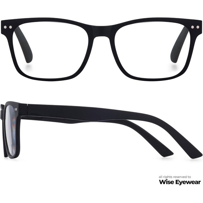 Окуляри для читання Wise Eyewear 2 Pack Bulk Multi Focus 3 Power - No Line Pack 2 Pack Black 2.0 x