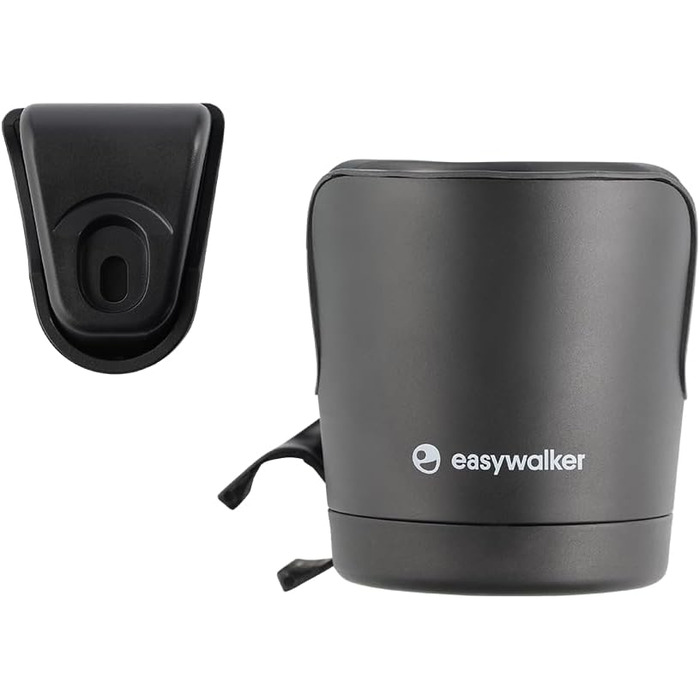 Підстаканник Easywalker, для колясок і баггі Easywalker з унікальною системою аксесуарів, легко кріпиться і знімається, для пляшок для пиття - чорний