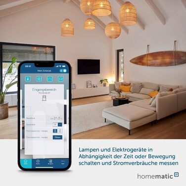 Світлодіодний контролер Homematic IP Smart Home RGBW, непряме освітлення, керує світловими стрічками. Світлодіодні стрічки через додаток, Google Assistant і Alexa, 157662A0 (імпульсний вимірювальний привід (5 А))