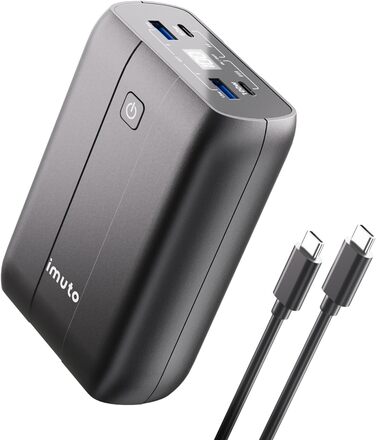 Powerbank iMuto 26800mAh, 100W,  USB C вхід/вихід, чорний