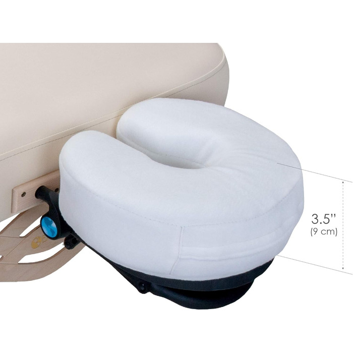 Подушка для обличчя EARTHLITE Massage Memory Foam - масажний стіл і подушка для масажного крісла для підголівників (з флісовим чохлом, який можна прати)