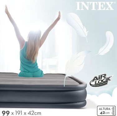 НАДУВНИЙ МАТРАЦ TWIN DELUXE PILLOW REST З FIBER-TECH BIP