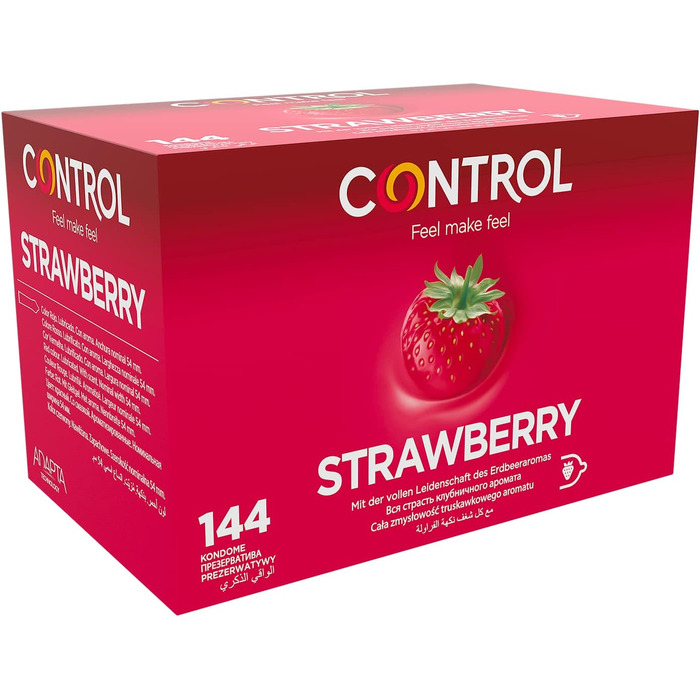 Презервативи зі смаком полуниці CONTROL STRAWBERRY - 144 шт. и