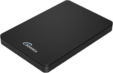 Зовнішній портативний жорсткий диск Sonnics 500GB Type C USB 3.1 для Windows PC, Mac, Smart TV, Xbox ONE/Series X та PS4 /PS5, чорний