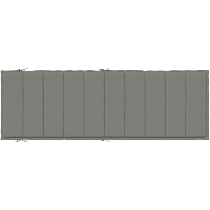 Подушка для шезлонга ZEYUAN Melange Dark Grey 186x58x3 см Тканина, Подушка для шезлонга, Подушка для шезлонга, Подушка для шезлонга, Подушка для лавки, Подушка для стільця для високих стільців, Подушки для шезлонгів - 4002477