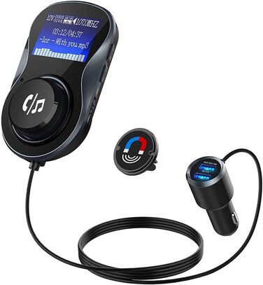 Модулятор PNI Valentine F800 Bluetooth, MP3-плеєр, FM-передавач, слот Micro SD, подвійний USB, QC3.0