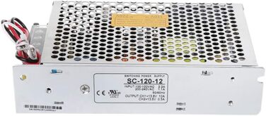 Імпульсний блок живлення Saddgo SC-120W-12V10A з монітором ДБЖ, пластиковим і металевим зарядним пристроєм