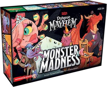 Карткова гра Dungeons & Dragons C7888000 Dragon Dungeons Mayhem Monster Madness, одиночна, різнокольорова, стандартна