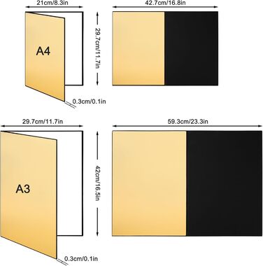 Відбивач світла 3 в 1 Фоторефлектор Картон А3 Розсіювач Фотографія Складаний рефлектор для натюрморту Ювелірні вироби Фотографія харчових продуктів 42 * 29 см (Золото / Біле / Чорне) A3 (42 x 29 см) Золотий/Білий/Чорний