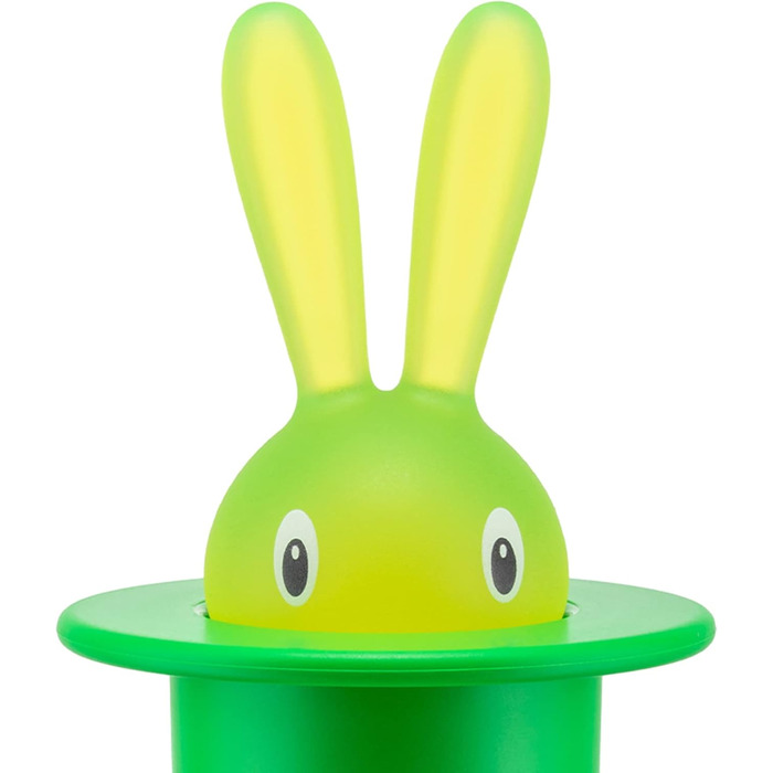 Контейнер для зубочисток Alessi Magic Rabbit, смола, зелений, 14 см, 2