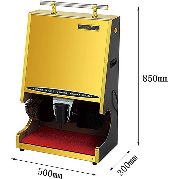 В 1 повністю автоматична полірувальна машина для взуття, порошок, полірування та блиск, 3 функції, полірувальна машина для взуття з інфрачервоним датчиком з подвійною комбінованою щіткою для сім'ї, готелів, банків, комерційних, 3