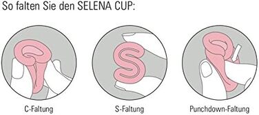 Менструальна чаша Selenacup/менструальна чаша, M, (прозора або рожева)