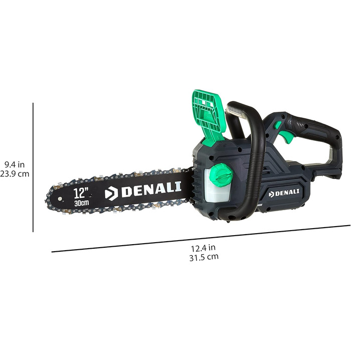 Бренд Storeo Набір безщіткових ланцюгових пилок Denali by SKIL 30 см (12 дюймів) з напругою 18 В (20 В MAX), включаючи літієву батарею 4,0 А-год і зарядний пристрій