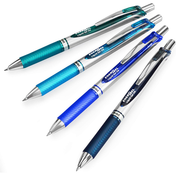 Гелева ручка Pentel EnerGel XM BL77, висувна, 0,7 мм, 54 перероблена, ука в кольорі, 20 шт.