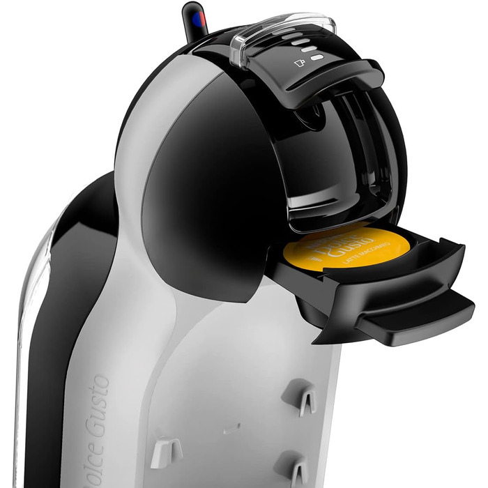 Кавоварка De'Longhi Mini Me в капсулах Dolce Gusto для еспресо з 3 кавовими пакетами, EDG155.BG, 0,8 л, чорний, сірий