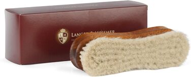 Щітка для взуття Langer & Messmer Premium Shoe Brush з тонкої козячої шерсті для полірування вашого взуття