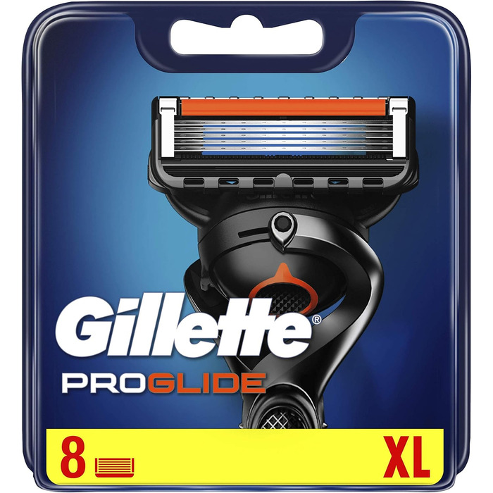 Леза для бритви Gillette Fusion5 ProGlide для чоловіків, 8 змінних лез з технологією FlexBall, що реагують на контури