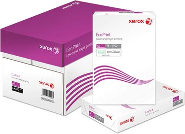 Копіювальний папір Xerox EcoPrint, 75 г/м, A4, білий, без деревини ECF 1 коробка, 5 упаковок, 2 500 аркушів