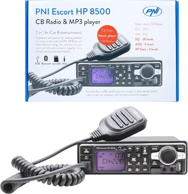 Радіопередавач і MP3-плеєр PNI Escort HP 8500 ASQ включаючи навушники з мікрофоном