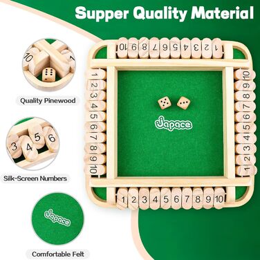 Гра, дерев'яна настільна гра, 4 гравця гра в кубики математика навчальна іграшка діти настільна гра сім'я від 3 4 5 6 років, ігри для подорожей дорослі традиційні пабні ігри