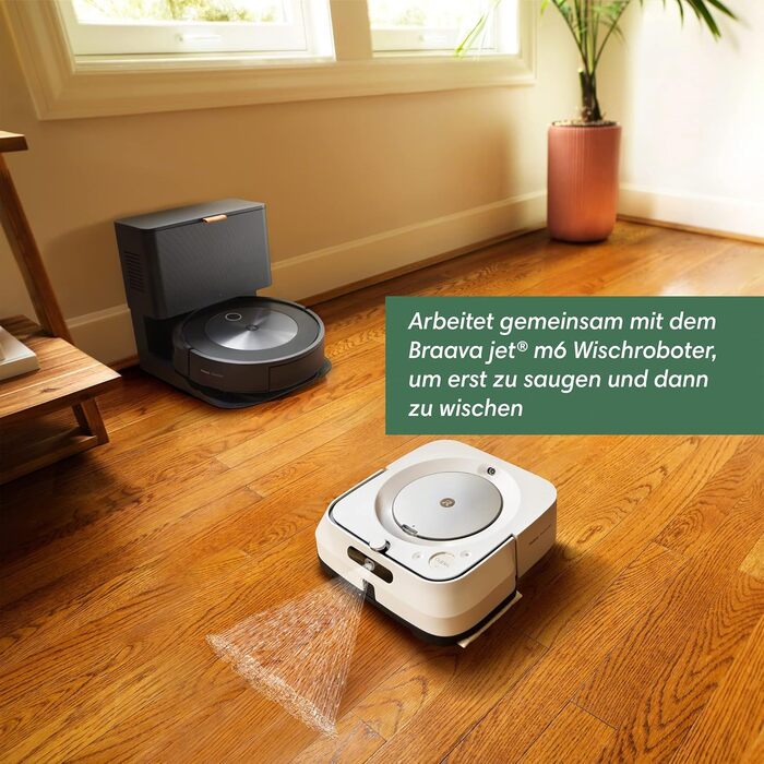 Вакуумний робот iRobot Roomba j7 із підтримкою Wi-Fi і автоматичною вакуумною станцією, картографуванням і двома гумовими щітками для всіх поверхів - Виявлення та уникнення об&39єктів - Навчання та картографування