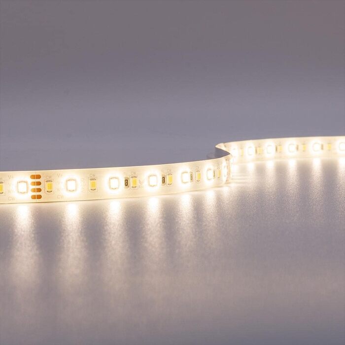 Світлодіодна стрічка CCT SMD2835 24 В 18 Вт IP65 120 LED/m 5 м Подвійна біла світлодіодна стрічка Світлодіодна стрічка Струнні світильники Світлова стрічка для внутрішнього/зовнішнього використання