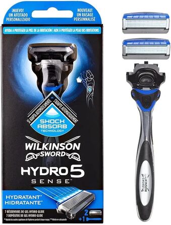 Бритва Wilkinson Sword 5 лез з 2 запасними частинами та мастилами, синій, ука Hydro 5Hydratant