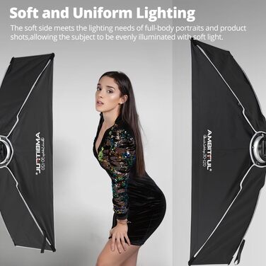 Амбітний софтбокс з кріпленням Bowens Mount Softbox стільникова сітка для студійної стробоскопічної зйомки на відкритому повітрі (квадрат 30 x 120 см) 11,8 дюйма * 47,2 дюйма / квадрат 30 x 120 см