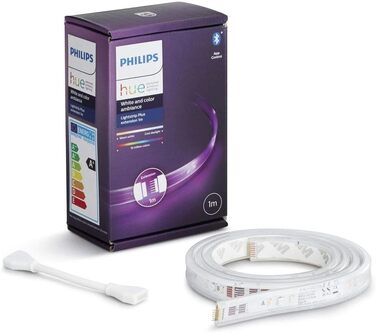 Відтінок Philips Bluetooth Lightstrip Plus White& Color Ambiance 2 м базовий набір 5 м розширення Світлодіодна стрічка з голосовим керуванням через Google Assistant, Apple Homekit Керується через додаток через смартфон