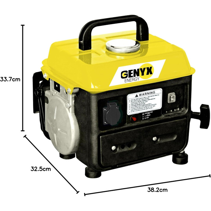 Генератор Genyx G 800-2: надійний та компактний, потужністю 720 Вт для вашого дому та відпочинку