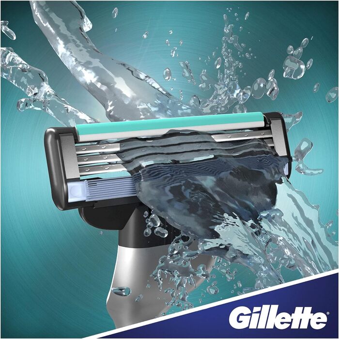 Леза для бритви Gillette Mach3, 12 змінних лез для мокрих бритв чоловічі з 3-кратним лезом (8 шт. (1 упаковка))