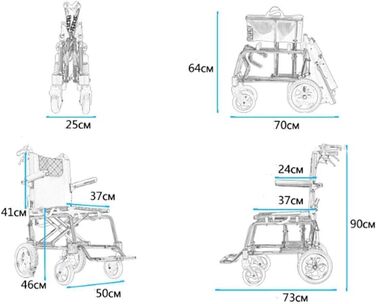 Легке складне інвалідне крісло, інвалідне крісло з товстого алюмінієвого сплаву, розбірний, легкий, надлегкий, візок для літніх людей, скутер для літніх людей, портативний, компактне водіння, fgk, портативний