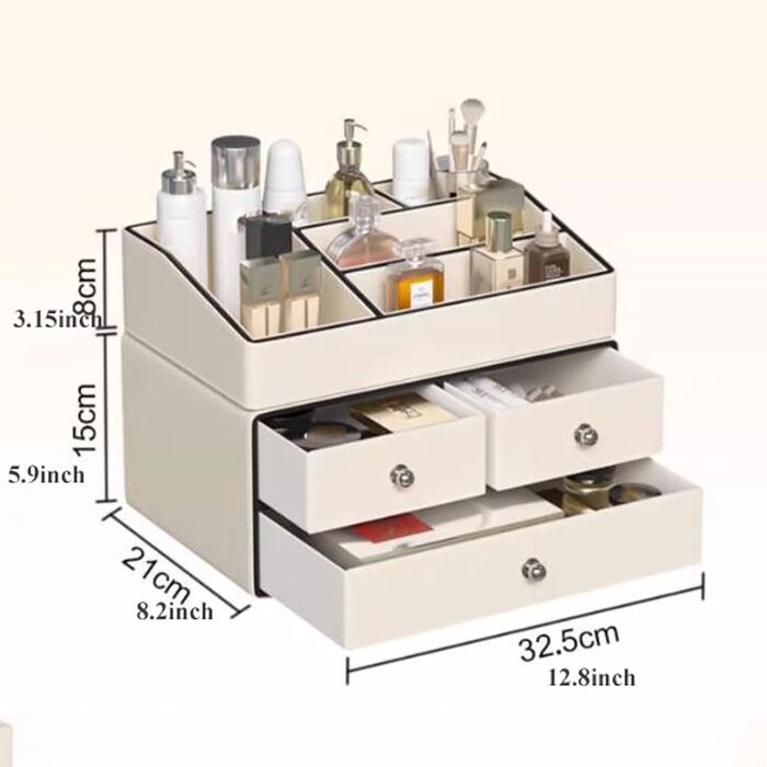 Органайзер для косметичного догляду за шкірою UPGENT, органайзер для макіяжу, велика коробка для зберігання косметичного тримача для догляду за шкірою, комод для ванної кімнати, письмовий стіл, офіс, органайзер для зберігання м