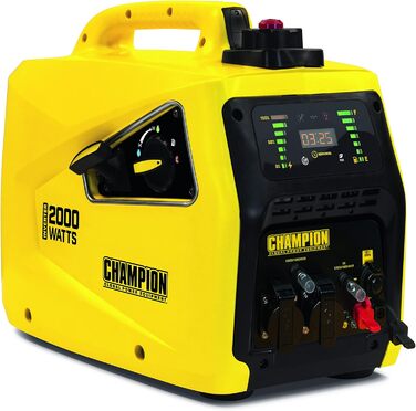 Бензиновий інвертор Champion Power Equipment (2000 Вт, портативний інвертор, генератор з LED дисплеєм, двигун 80 куб.см, час роботи до 11 годин, надзвичайно тихий) 8200i-EU