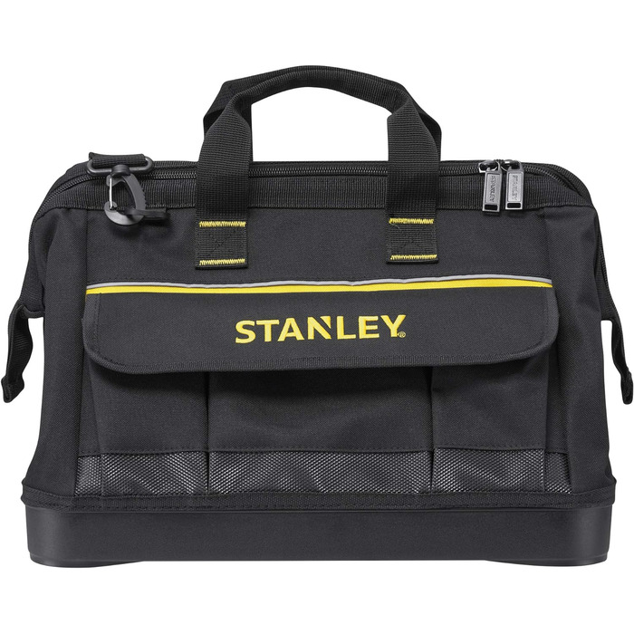 Сумка для інструментів Stanley (44,7 x 27,5 x 23,5 см, міцна пластикова основа, посилені кути, міцний нейлон 600 ден, регульований плечовий ремінь, водонепроникна) 1-96-183 1 Жовтий,чорний