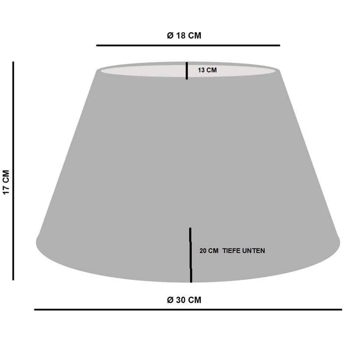 Абажур для настільної лампи, торшер Ø 30см Абажур Е27 Овальна конічна форма 20 х 30 х 18 см Абажур Сірий Білий Смугастий Абажури для настільних ламп
