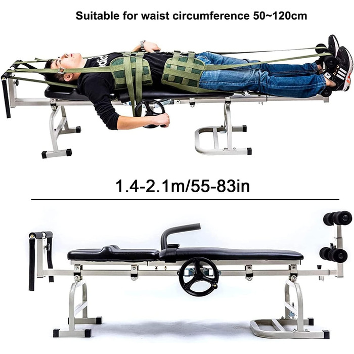 Складне тракційне ліжко POCDOKYZ, корекція постави хребта, водонепроникний і зручний, домашній офіс, клініка, апарат для полегшення болю в нижній частині спини