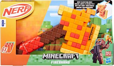 Nerf Minecraft Firebrand Dart Blaster Dart Blaster Axe, Nerf Minecraft Firebrand Dart Blaster Dart Blaster Axe