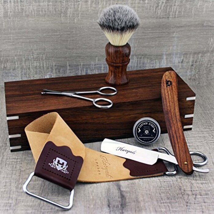 Повний набір для гоління Rosewood Old Style Classic Barber ІДЕАЛЬНИЙ ПОДАРУНКОВИЙ НАБІР ДЛЯ ГОЛІННЯ ЧОЛОВІКІВ