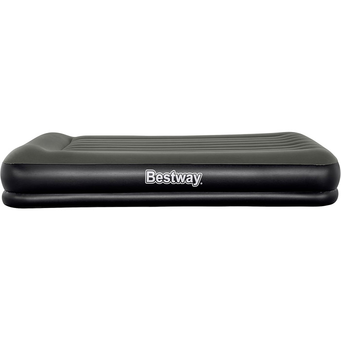 Двоспальне надувне ліжко Bestway TriTech XL/Lo 203 x 152 x 36 см, queen-size, сірий