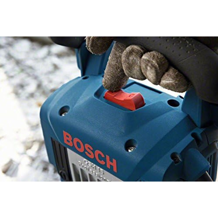 Ударний молоток Bosch Professional GSH 16-30 (у комплекті з додатковою ручкою, ручкою для перенесення, мастилом, машинною ганчіркою, загостреним зубилом , шестигранником 30 мм, 400 мм, візком) 30 мм Базовий