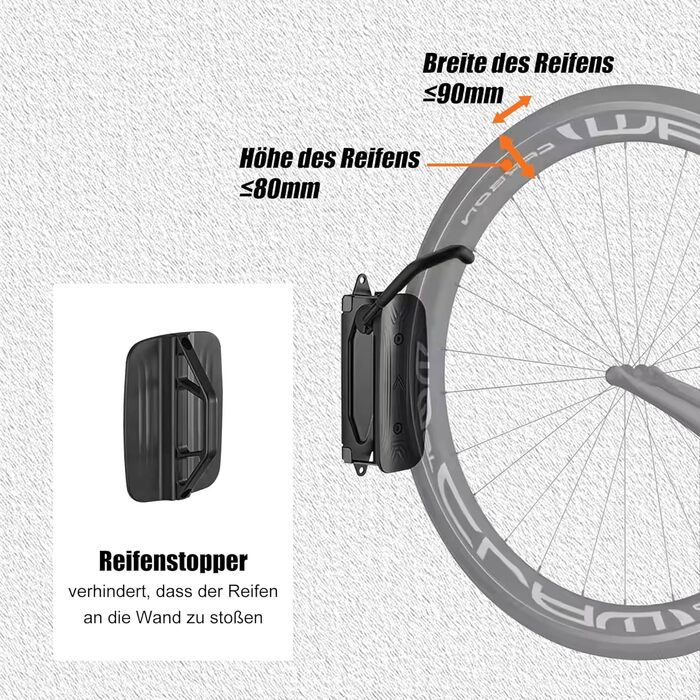 Тримач для велосипеда Mimoke Bicycle Wall Mount - Велосипедна вішалка регулюється кутом нахилу та відстанню до стіни, складний, MTB, гараж для шосейних велосипедів у приміщенні 1