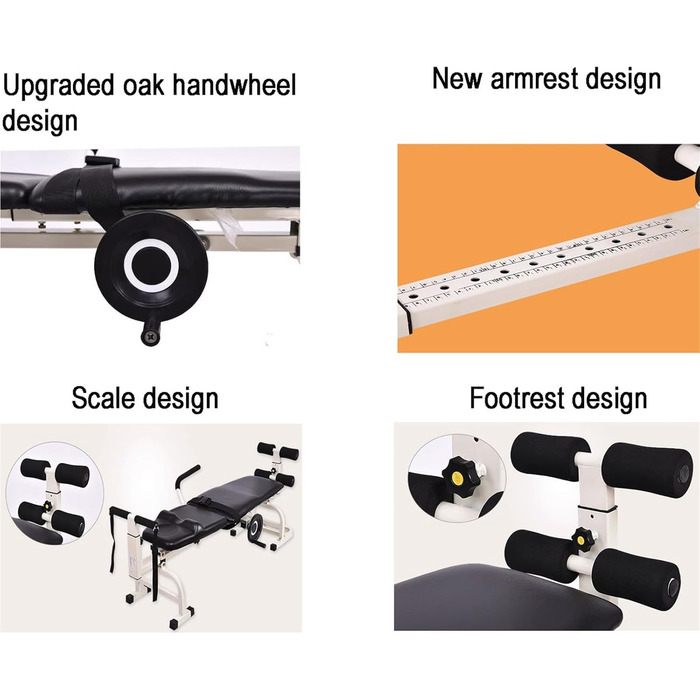 Масажні тракційні столи JHKZUDG, масажне ліжко для шиї та попереку, пристрій для розтягування тягового ліжка шийного відділу хребта, портативний пристрій для розтягування поперекового відділу, шириною 36 см