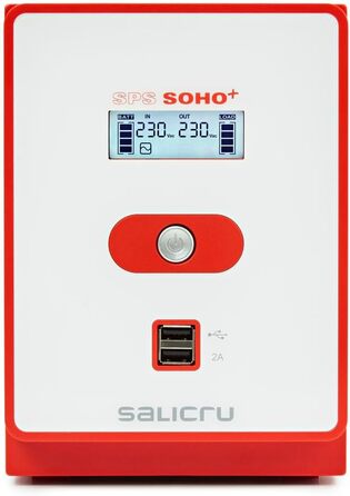 ДБЖ SALICRU SPS 1200 SOHO (лінійний інтерактивний ДБЖ 500 ВА - 2200 ВА з подвійним зарядним пристроєм USB) 1200 ВА