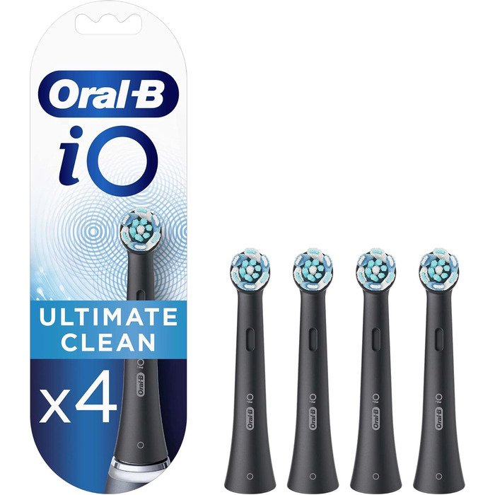 Наконечник щітки Oral-B iO Ultimate Clean Black Zeb, упаковка 4 шт. и Sc Black 4 шт. и (1 упаковка)