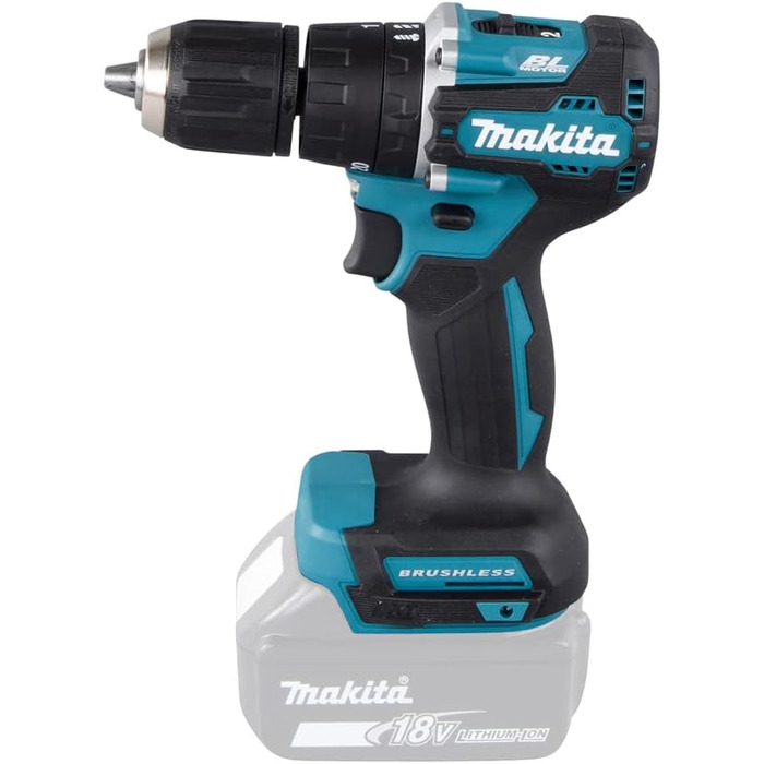 Акумуляторний комбінований дриль Makita DHP487Z 18V (без акумулятора, без зарядного пристрою) Акумуляторний комбінований дриль одинарний