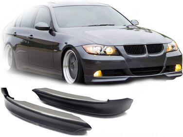 Передній спойлер FLY DESIGN 70209 підходить для BMW E90 (3 серія) Седан Touring LCI, переднє крило, закрилки для тюнінгу автомобіля, ABS пластик, незабарвлений