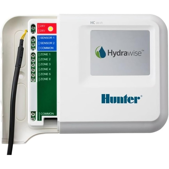 Комп'ютер для поливу GNCGarden Hunter HC1201 Hydrawise з керуванням по WLAN, 12 сезонів, години запуску в день