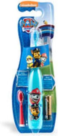 Paw Patrol Cepillo de Dientes Elctrico con dos cabezales y pila, Paw Patrol Cepillo de Dientes Elctrico con dos cabezales y pila