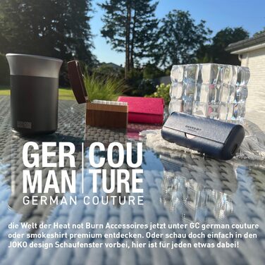 Автомобільна попільничка для стіків GC German Couture сумісна з стіками IQOS ILUMA PRIME TEREA та Heets аксесуари для стіків Glo Hyper Pro Air neo f. Автомобільна офісна або домашня, чорна/чорна Чорна/чорна